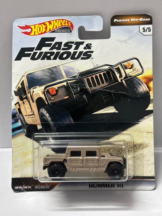 HOT WHEELS PREMIUM FAST AND FURIOUS HUMMER H1 (CARD BEND)